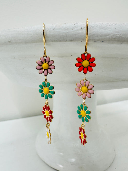 close-up of earrings
