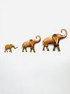 Styling inspiration showing small, medium and large Nala elephant wall art displayed together
