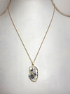 close-up of necklace