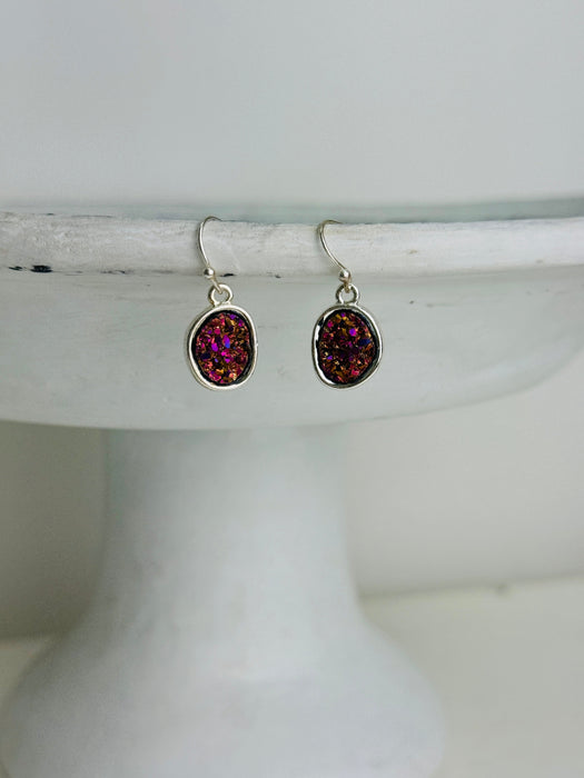front view of earrings