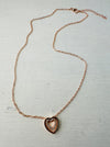 flat-lay of necklace