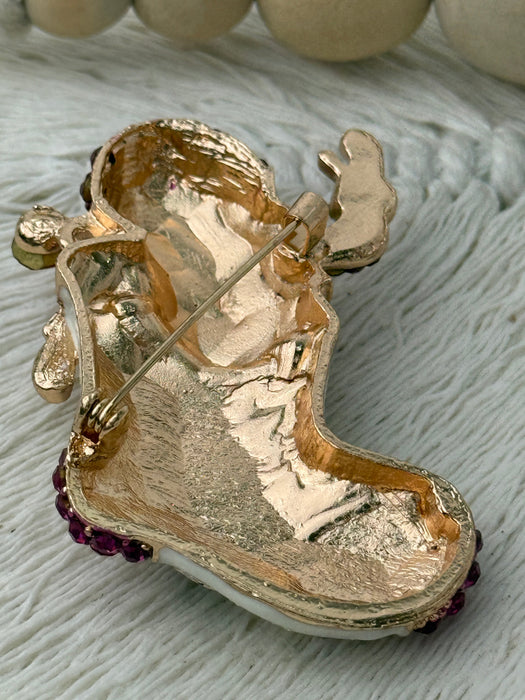 back view of brooch