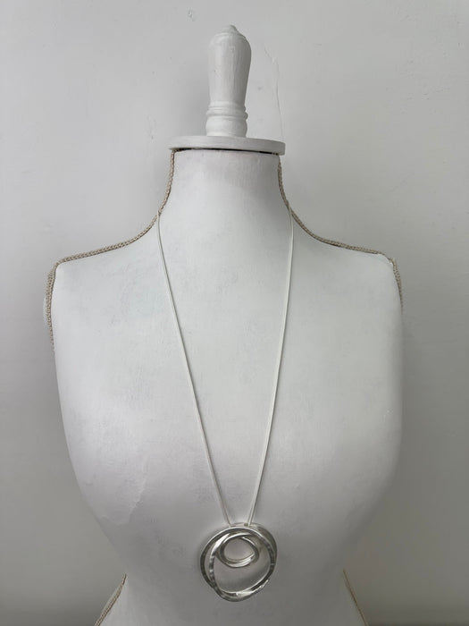 close-up of necklace