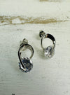 close-up of earrings