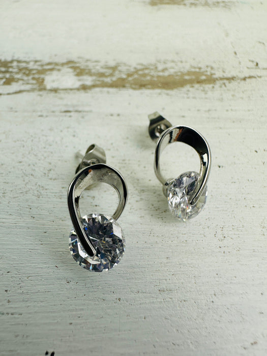 close-up of earrings