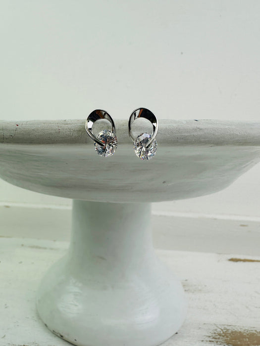 front-view of earrings