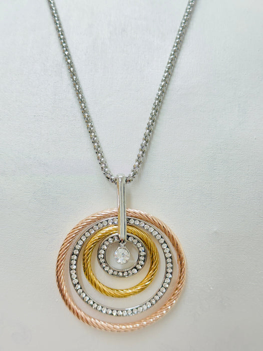 close-up of necklace