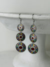 front view of earrings