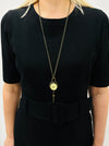 Vintage style watch pendant necklace