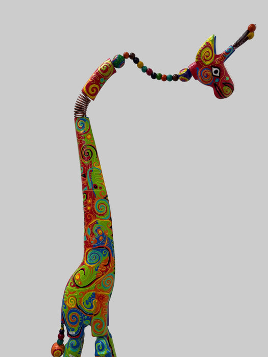 Verrückte Giraffe - Groß - Grün MIx