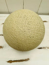 image of wrapped cotton ball used as a lamp shade
