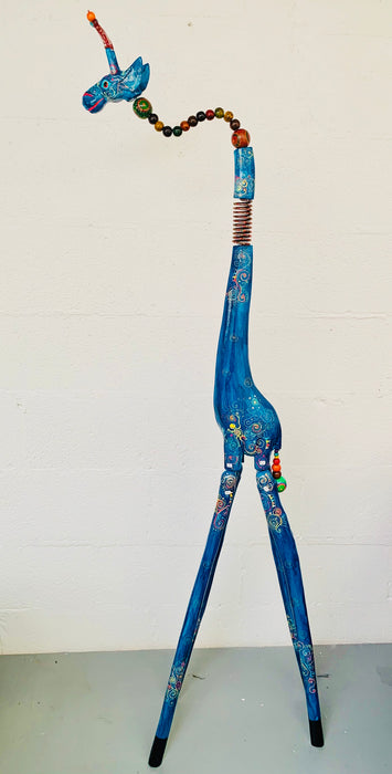 Verrückte Giraffe - Mittelblau