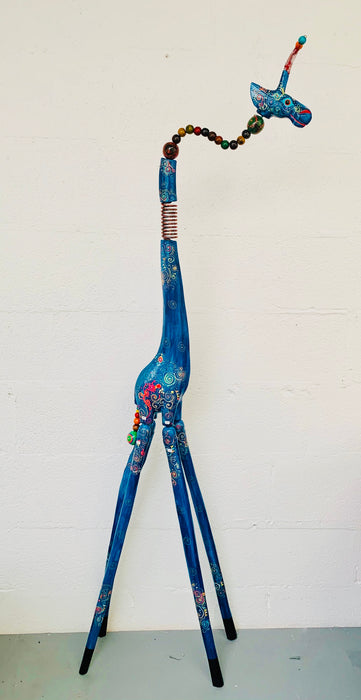 Verrückte Giraffe - Mittelblau