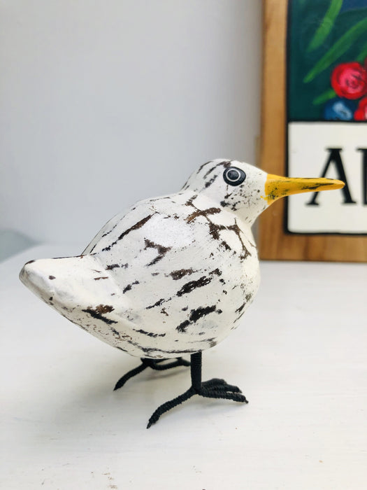 side view of baby wooden seagull