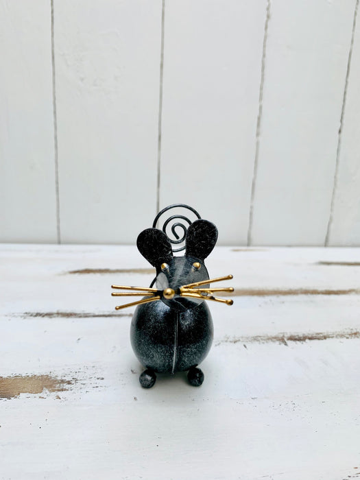 front view of metal mouse