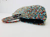 side close up of beaded handbag