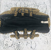 aerial view of opening of beaded handbag