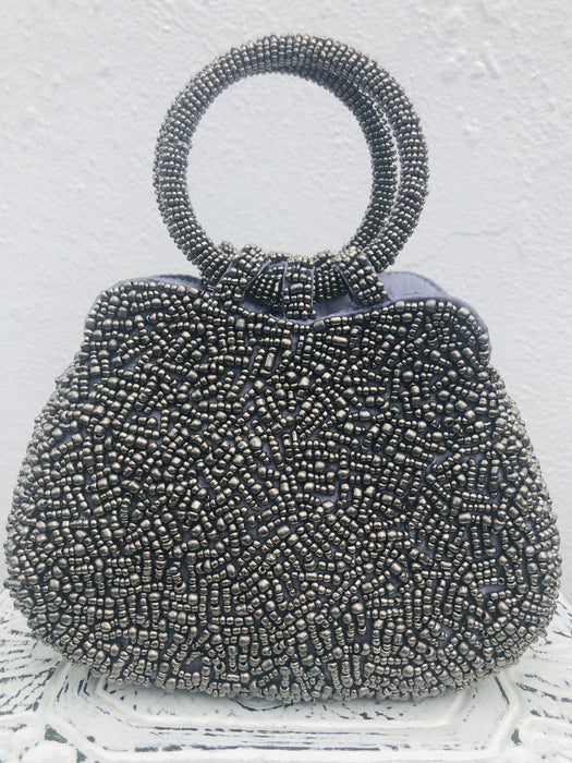 Venetia Handbag - Metallic Silver