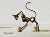side view of metal dog dexter