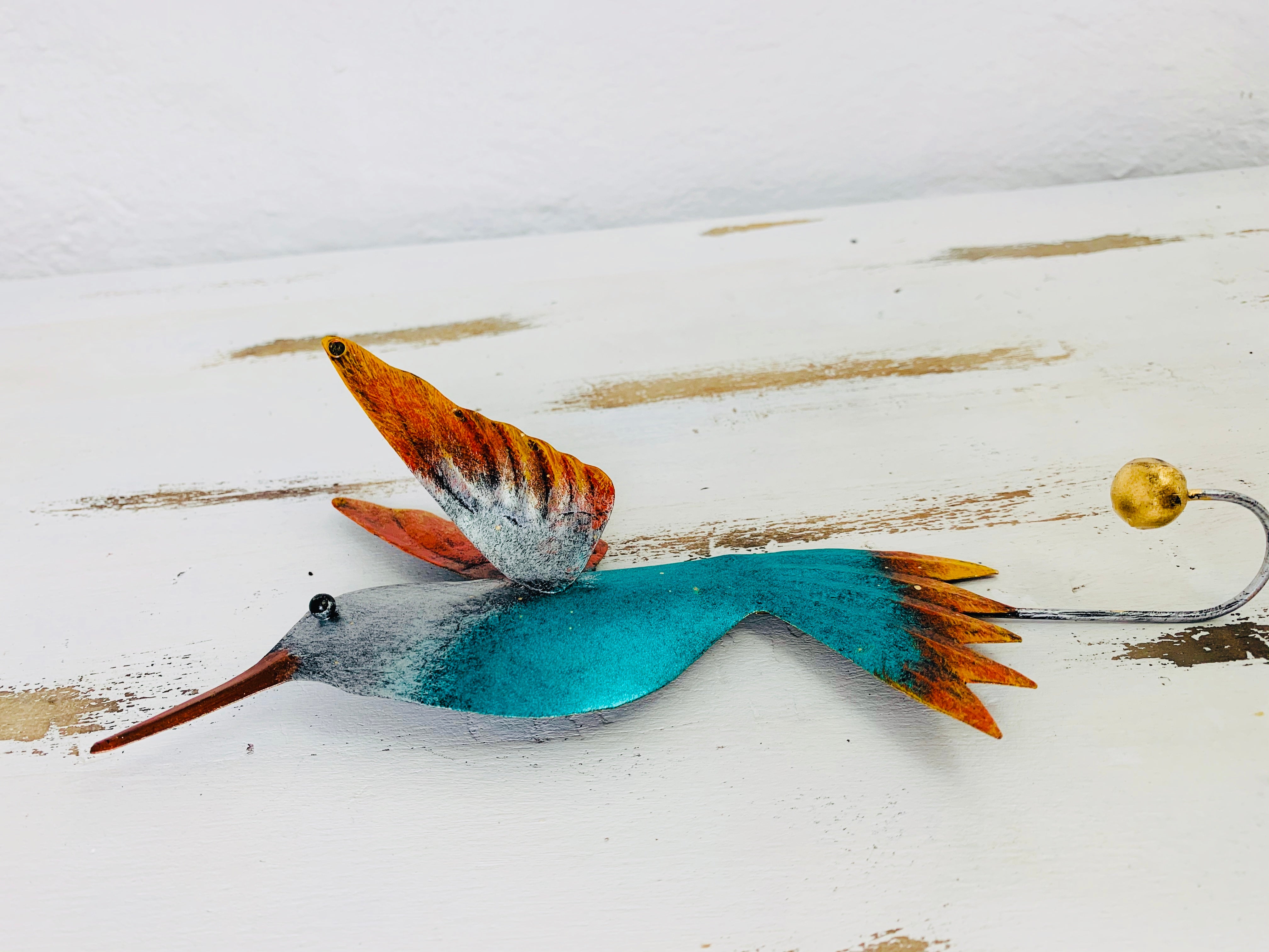 side view close up of humming bird hook