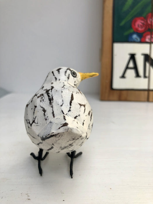 back view of baby wooden seagull