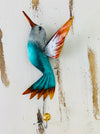 aerial front view of metal humming bird hook