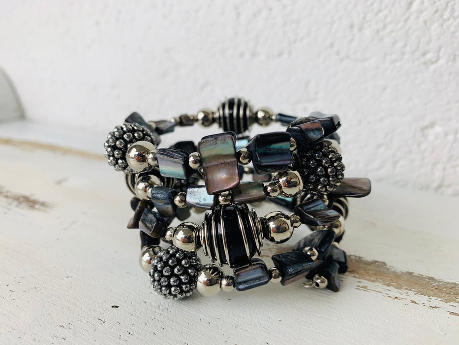 Mira Bracelet - Black ~ ALL JEWELLERY 3 FOR 2