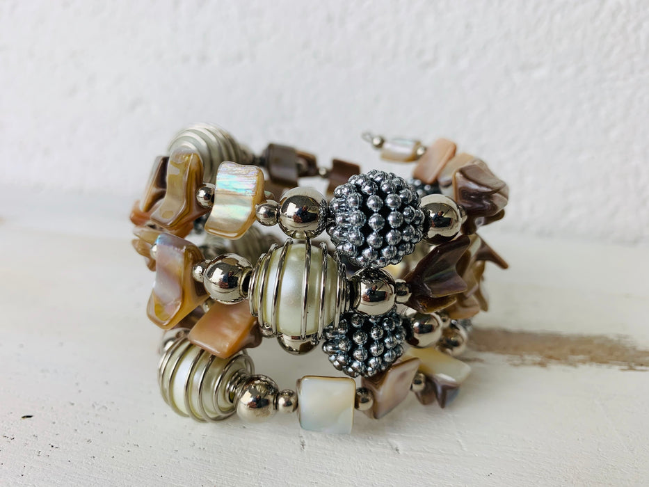 Mira Bracelet - Cream ~ ALL JEWELLERY 3 FOR 2