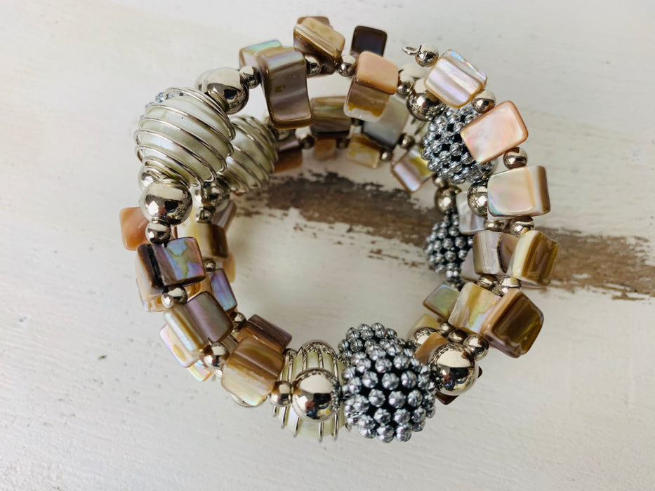 Mira Bracelet - Cream ~ ALL JEWELLERY 3 FOR 2