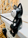 side view of wooden fishing cat