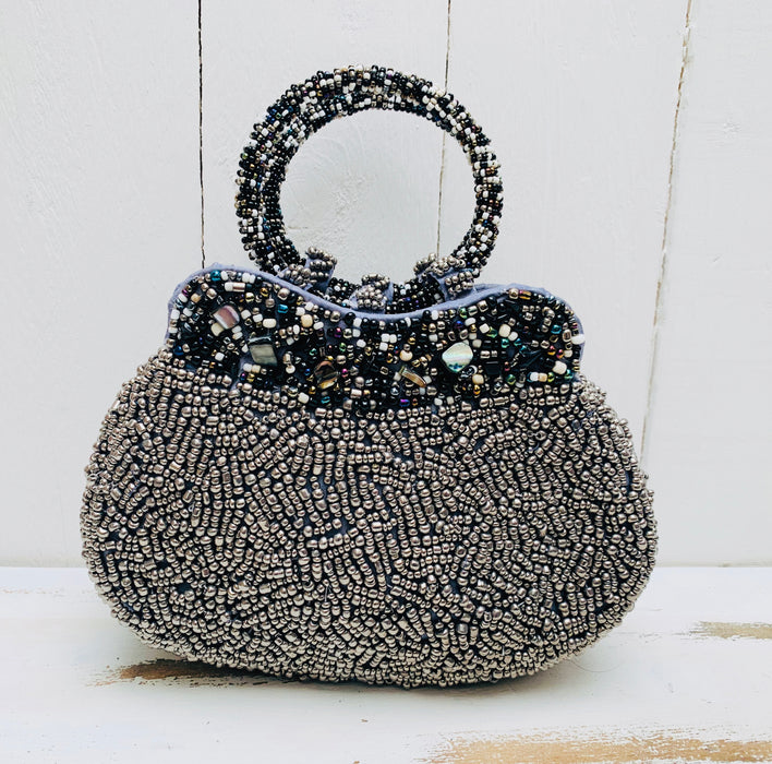 Estella Handbag - Metallic Silver
