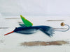 side view of metal humming bird hook