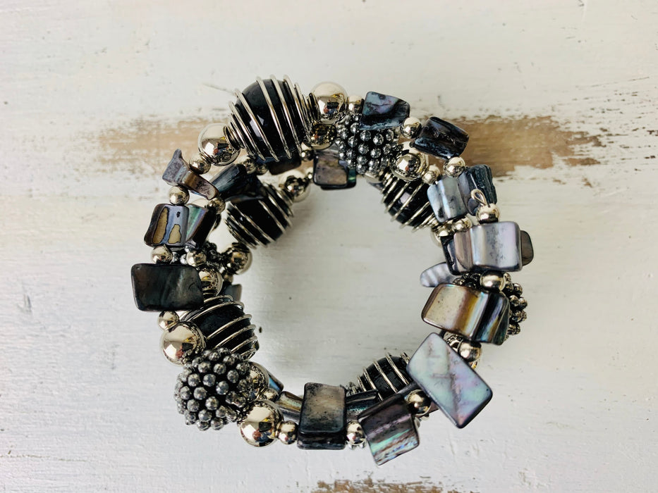Mira Bracelet - Black ~ ALL JEWELLERY 3 FOR 2