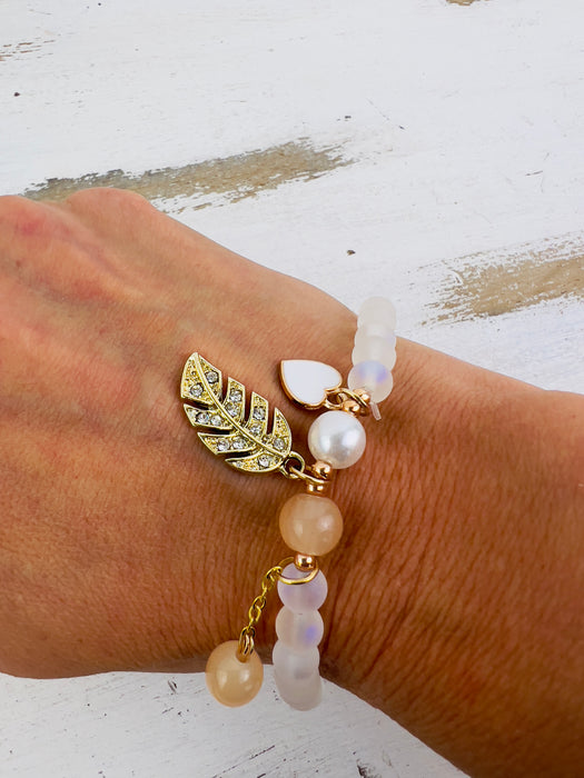 Mila Bracelet - Leaf ~ ALL JEWELLERY 3 FOR 2