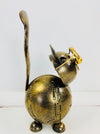 side view of metal cat molly