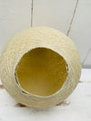 bottom view of cotton lamp shade