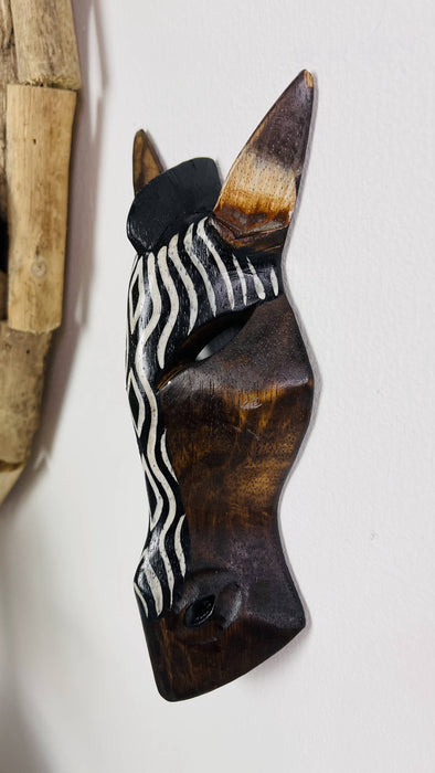 Wood Mask - Zebra XS