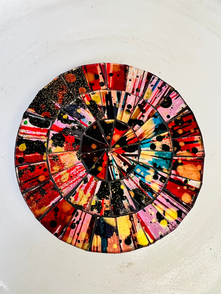 aerial view of mosaic coaster