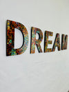 angled view of Dream mosaic  wall art