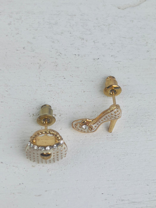 top view of earrings