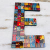 close up of letter E from mosaic home
