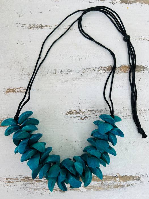 Tagua Necklace - Turquoise