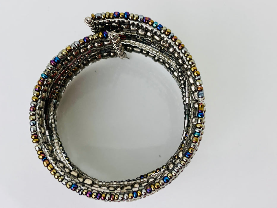 Luz Manschette - Metallic Silber &amp; Transparent