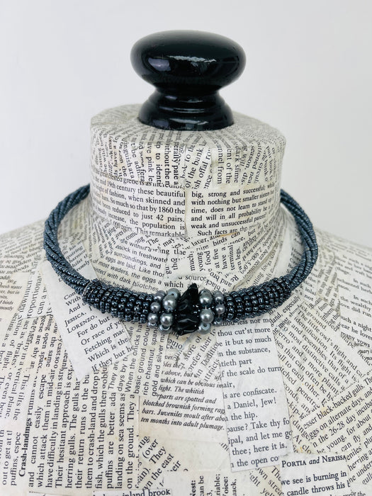 Zara Choker - Gunmetal~ ALL JEWELLERY 3 FOR 2