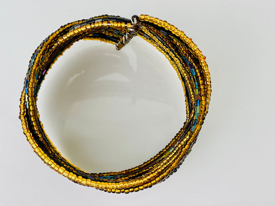Valencia Cuff - Gold & Paua Mix ~ ALL JEWELLERY 3 FOR 2