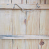 back view of the sign with rope attached