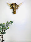 display view of driftwood bull head