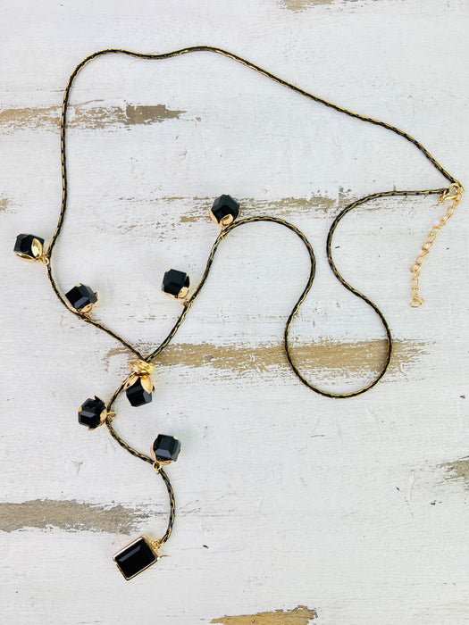 Medora Necklace - Black ~ ALL JEWELLERY 3 FOR 2