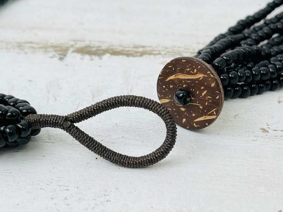 Alyssa Necklace - Black ~ ALL JEWELLERY 3 FOR 2