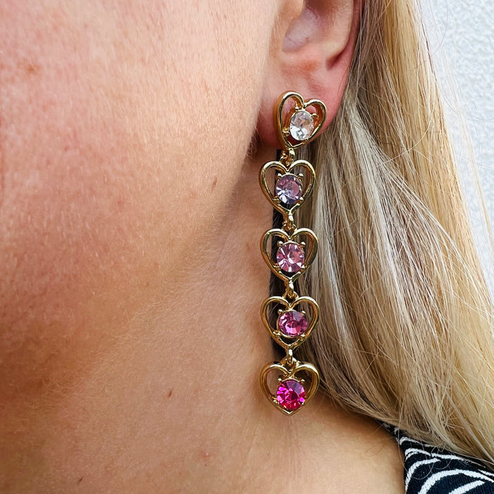 Anne Heart Diamond Earrings ~ ALL JEWELLERY 3 FOR 2